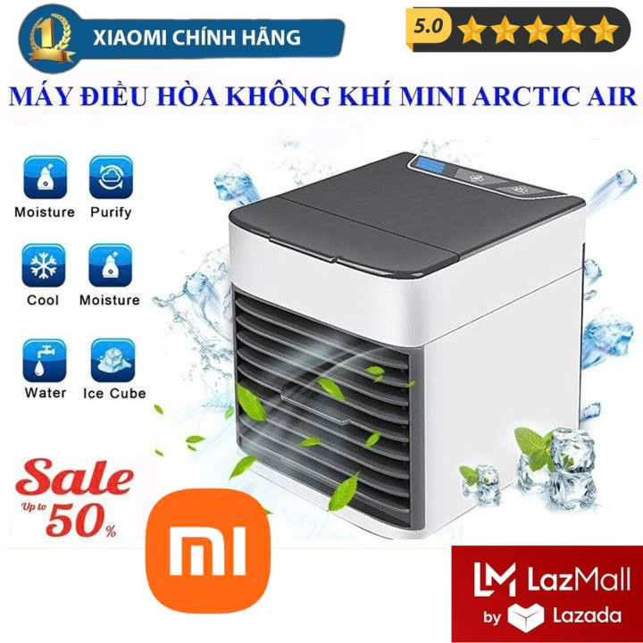 (HÀNG CHÍNH HÃNG) LazMall DEAL SIÊU SỐC Sale 50% Quạt Nước Đá Xiaomi ,Quạt Điều Hòa Hơi Nước Mini Công Suất Lớn ,Quạt Hơi Nước Làm Lạnh, Quạt lạnh siêu mát Để Bàn Làm Mát Cực Nhanh Bằng Công Nghệ Tiên Tiến, Máy Điều Hòa Không Khí Arctic Air ,Máy Lạnh Mini