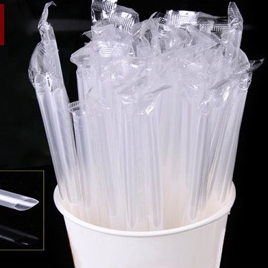 Ống hút trân châu cao cấp có bọc trắng 1 gói 500gr phi 12