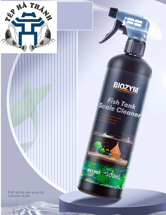 Biozym scale cleaner tẩy cặn canxi siêu sạch cho bể cá cảnh, bể thủy sinh