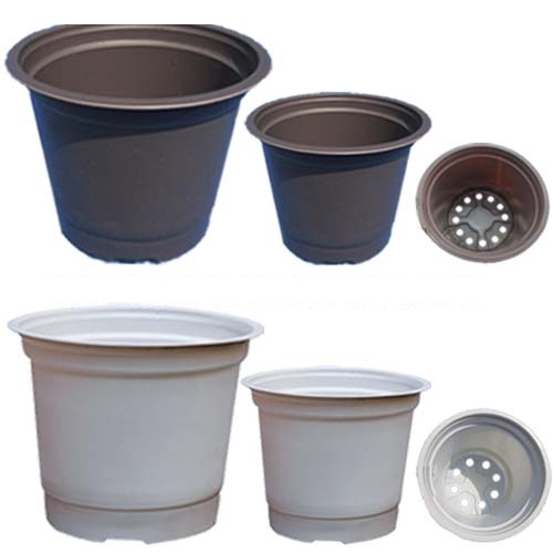 Bộ 5 chậu nhựa mềm trồng cây 23x16cm