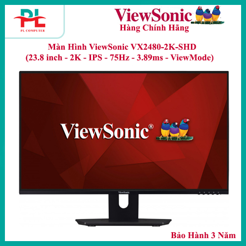Màn hình ViewSonic VX2480-SHDJ 24 inch FHD IPS, Viền Mỏng, Thiết Kế Tối Giản
