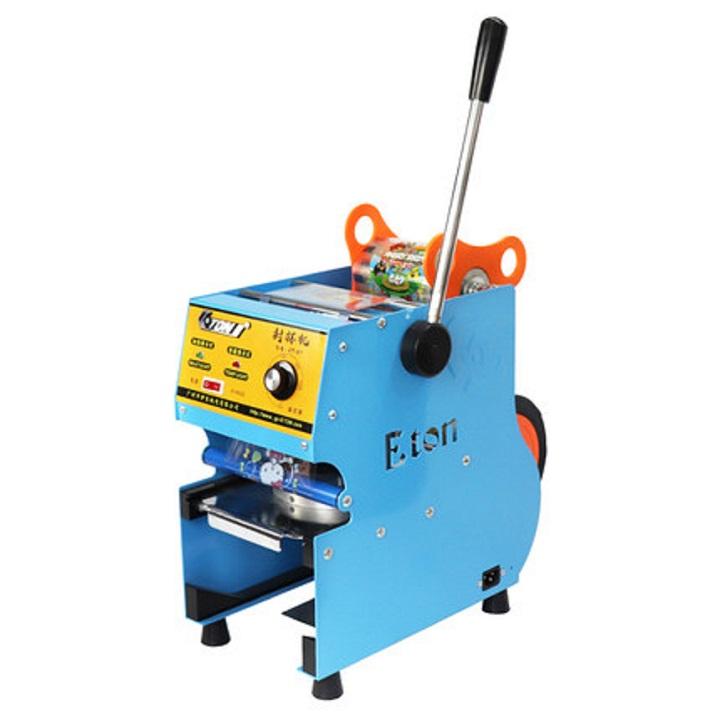 Máy ép miệng ly, cốc trà sữa, hoa quả, sinh tố, nước sâm, cà phê Eton D6 cốc 300-400-500ml