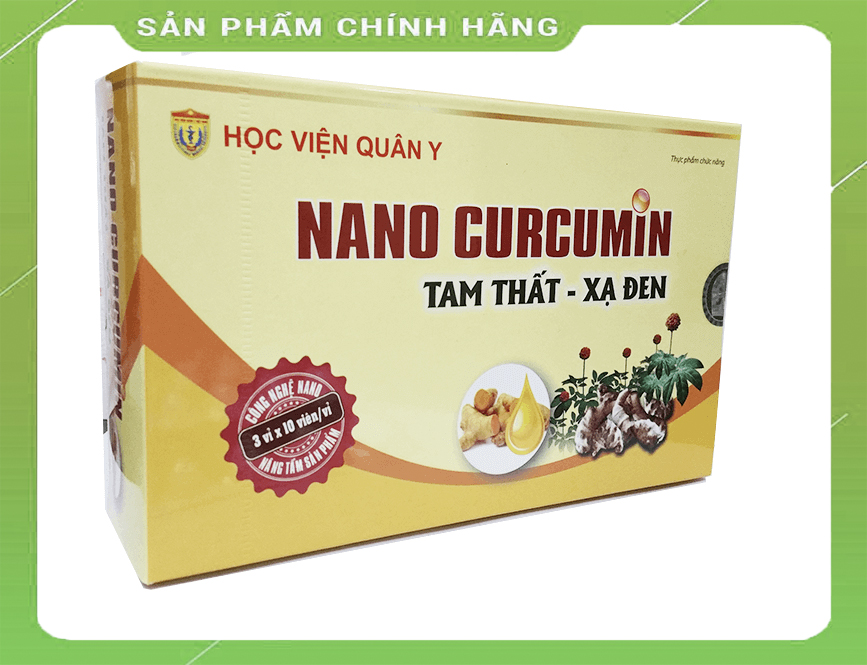 Nano Curcumin tam thất xạ đen - học viện quân y