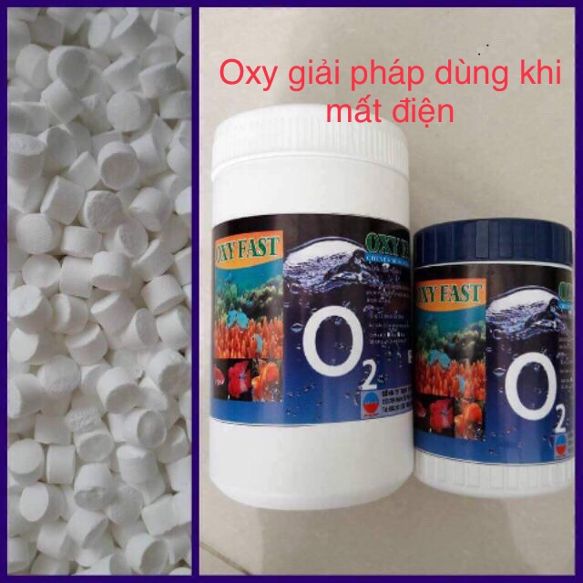 OXY VIÊN: Cung cấp oxy cấp tốc dùng khi mất điện hay thiếu oxy cục bộ.