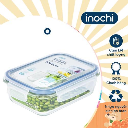 Hộp thuỷ tinh chữ nhật Inochi - Nikko 1040 ml