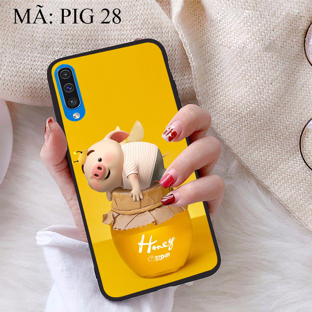 [HCM]Ốp lưng iCase dành cho Samsung Galaxy A50 viền dẻo TPU BST Pig Cute