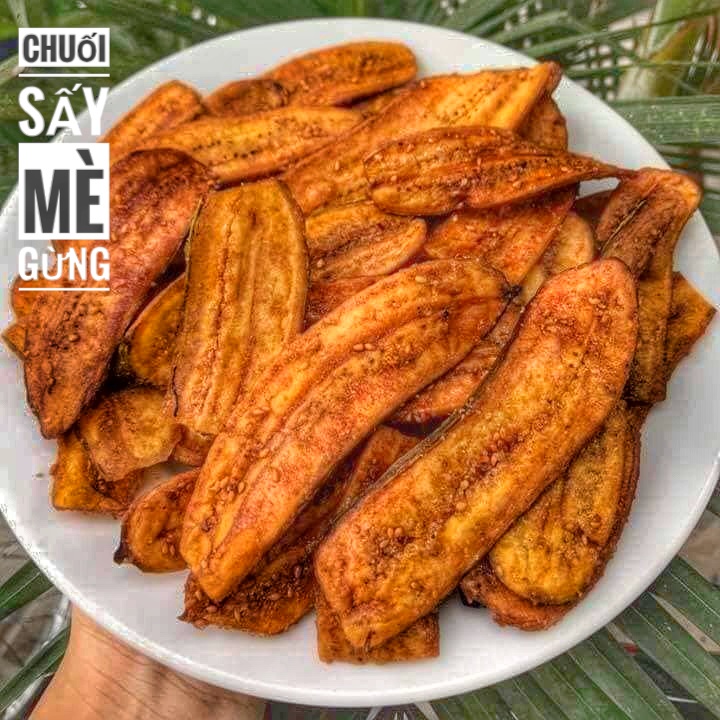 500 gram Chuối mè sấy giòn loại ngon