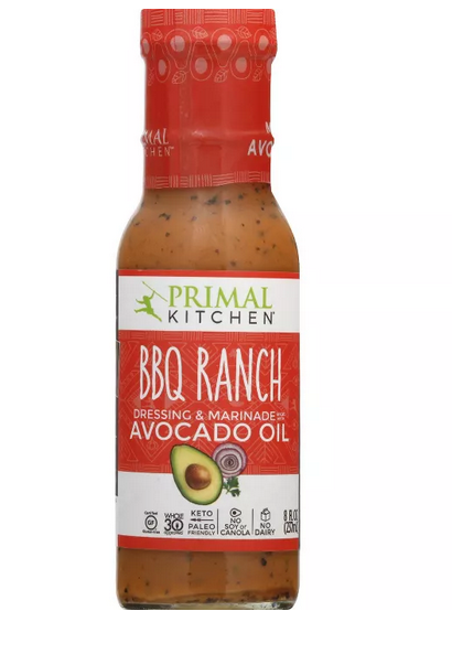 SỐT SALAD DẦU BƠ BARBEQUE RANCH Primal Kitchen Dairy-Free Dressing with Avocado Oil, ĂN KIÊNG - EAT CLEAN - KETO, 236ml (8oz)