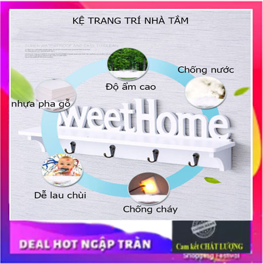 Kệ Treo Tường Trang Trí Sweet Home