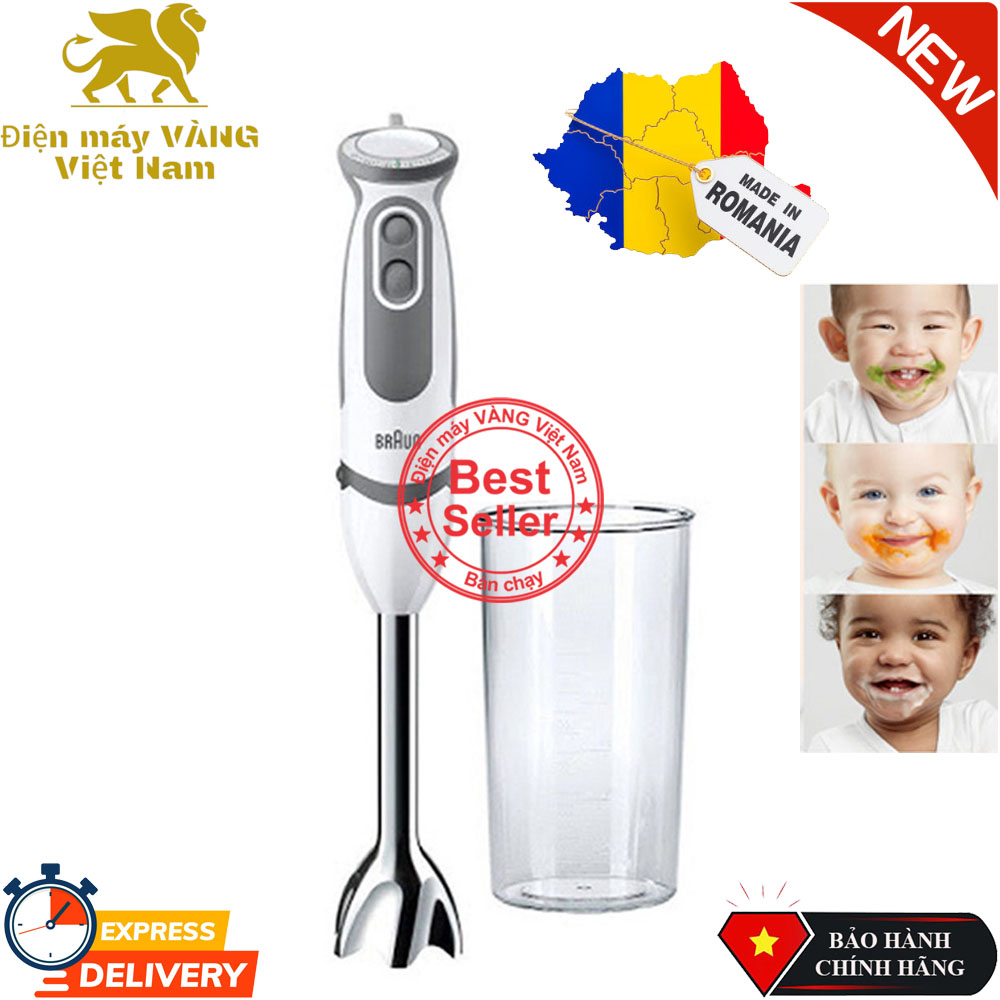 Máy xay cầm tay thế hệ mới Braun MQ5200 Soup Vario - 1000W thay thế cho MQ5000 MQ3000