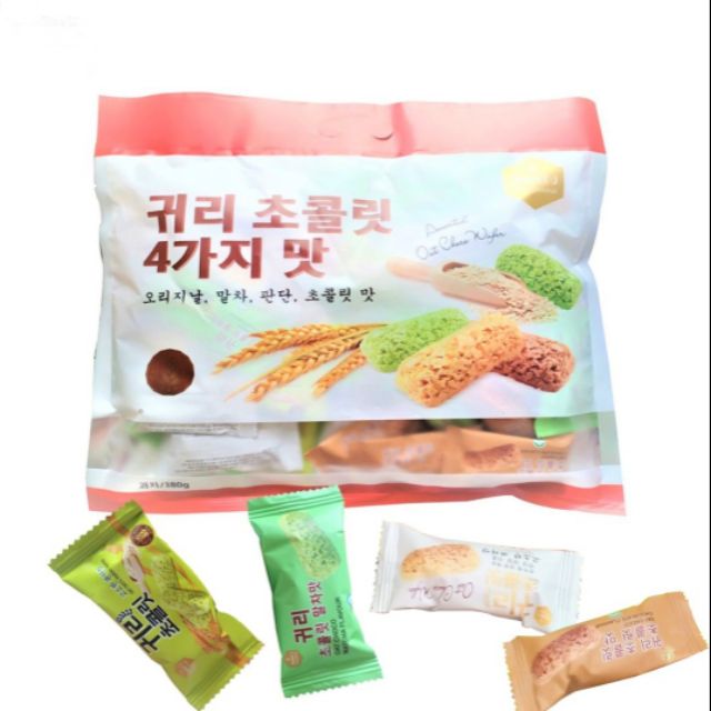 Combo 02 gói bánh yến mạch thập cẩm hàn quốc 380g