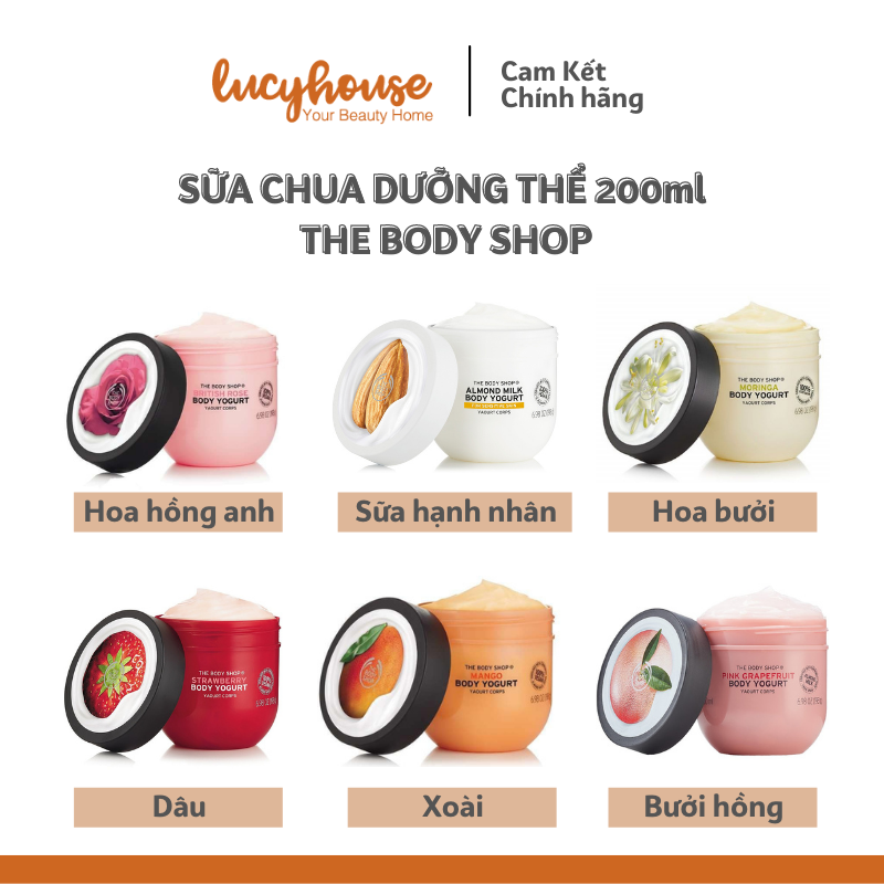 Dưỡng thể sữa chua body yogurt the Body Shop 200ml