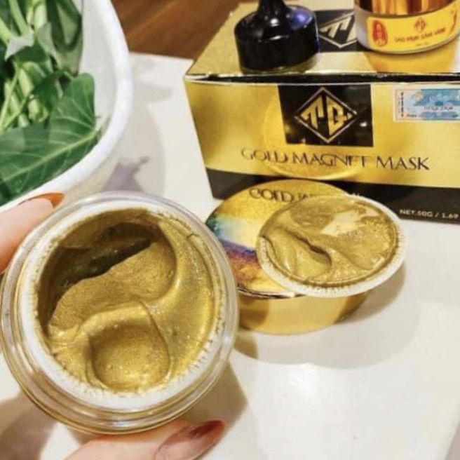[HCM]Mặt nạ từ tính gold 24k tặng cao mụn sâm đỏ + nam châm