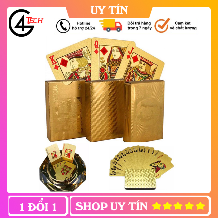 Bộ Bài Tây Mạ Vàng May Mắn Tài Lộc