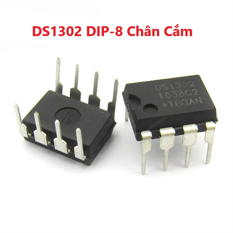 Ic đồng hồ thời gian thực ds1302 dip-8 chân cắm ds1302 sop-8 chân dán smd ds1307 dip-8 chân cắm ds1307zn sop-8 chân dán smd - đếm thời gian