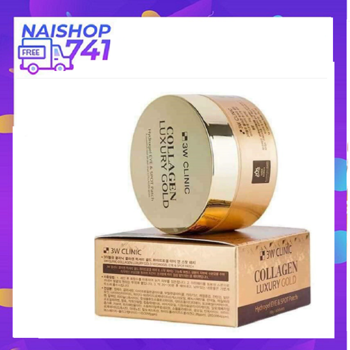 Mặt Nạ Mắt Collagen Luxury Gold 3w Clinic Hàn Quốc