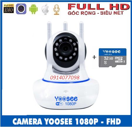[COMBO] Camera Yoosee 3 Râu Full HD 1080P + Thẻ Nhớ 32g