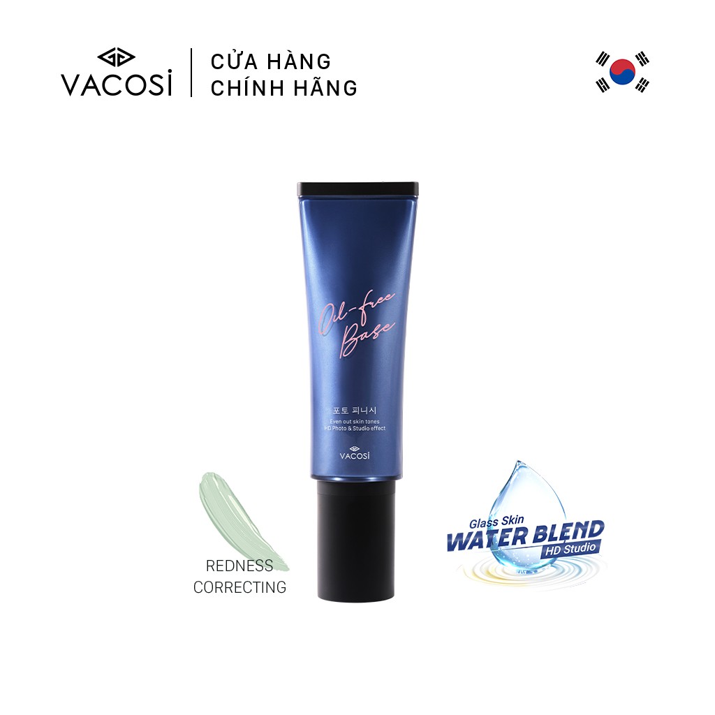 Kem Lót Trang Điểm Làm Sáng Da Vacosi Natural Studio Oil Free Base 45ml #02 Green