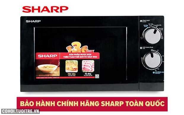 Lò vi sóng cơ sharp r-208vn-ws - chính hãng