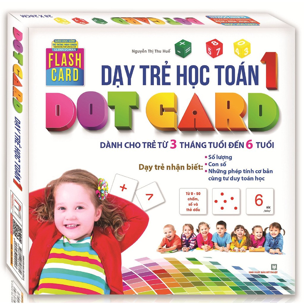 Flashcard - Dạy trẻ học Toán Dot card tập 1 tái bản 2020