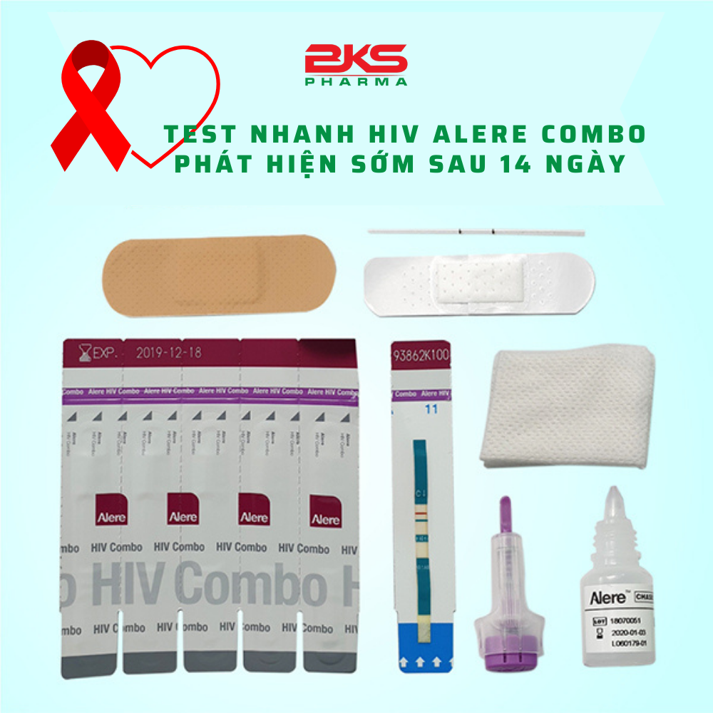 Que test nhanh HIV Alere Determine Combo phát hiện sớm HIV sau 14 ngày với
