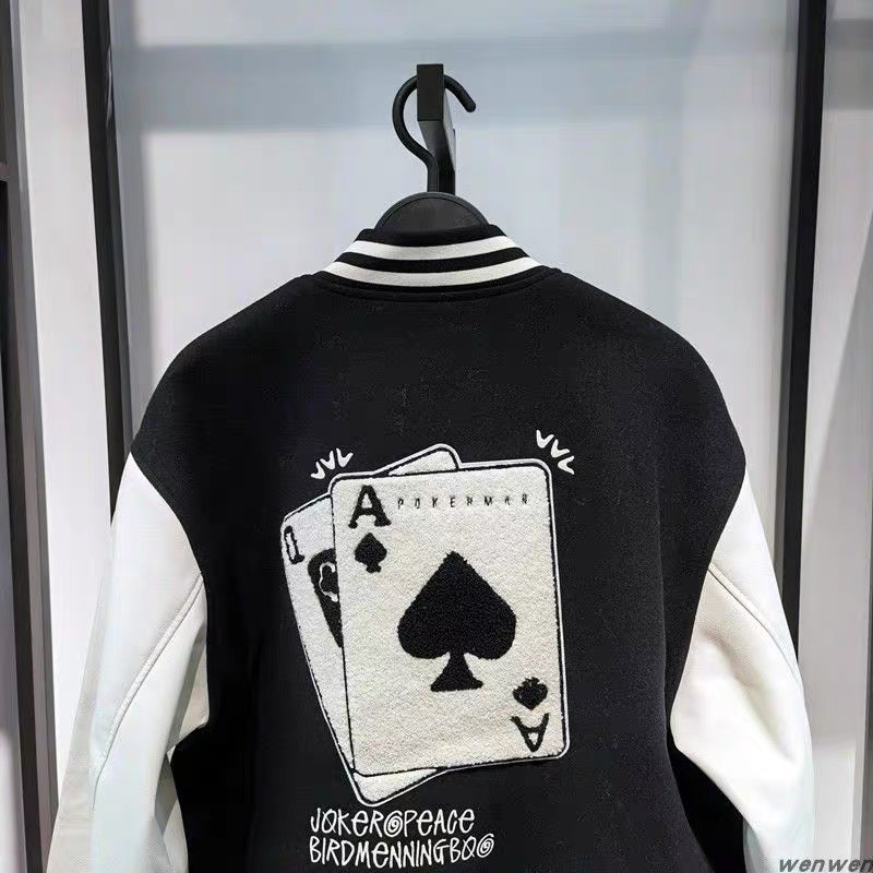 [Xả Kho] ÁO KHOÁC BOMBER TAY DA PHỐI MÀU ĐỈNH CAO, ĐẬP LOGO NỔI Lá Bài Blackk JACK SIÊU CẤP THỜI TRANG GIỚI TRẺ TOÀN CẦU UT