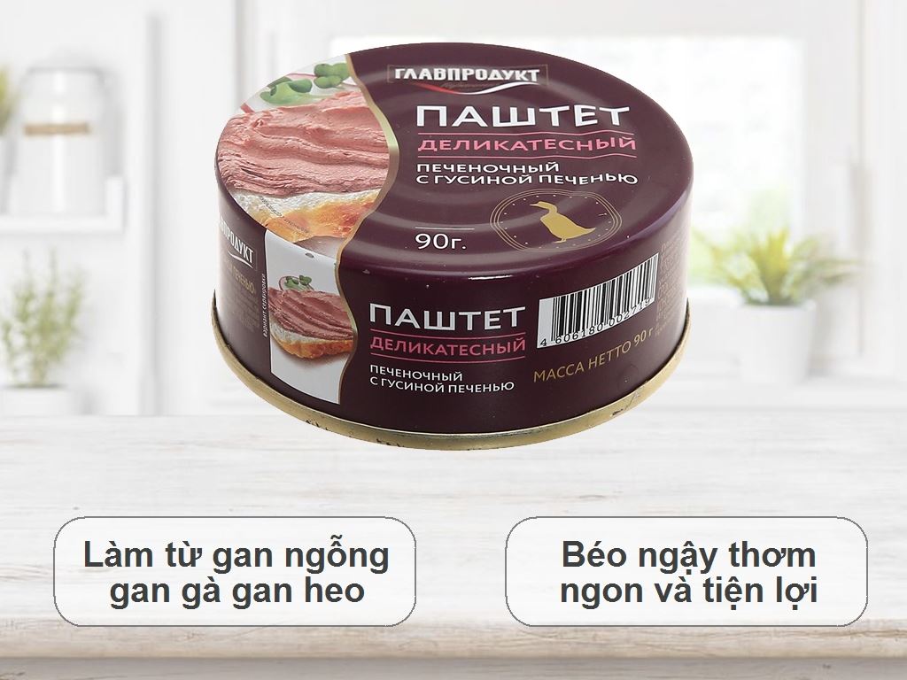 PATE GAN NGỖNG CỦA NGA - HỘP 90GR