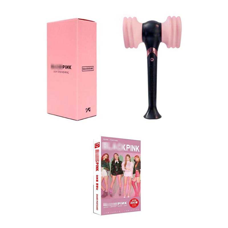 (M113) Combo 2 món đồ Lightstick và Postcard BP JISOO LISA ROSE JENNIE quà tặng xinh xắn