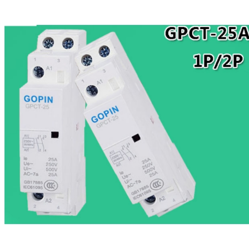 Khởi động từ 2p 25a goping công suất lớn gpct 25a/220v