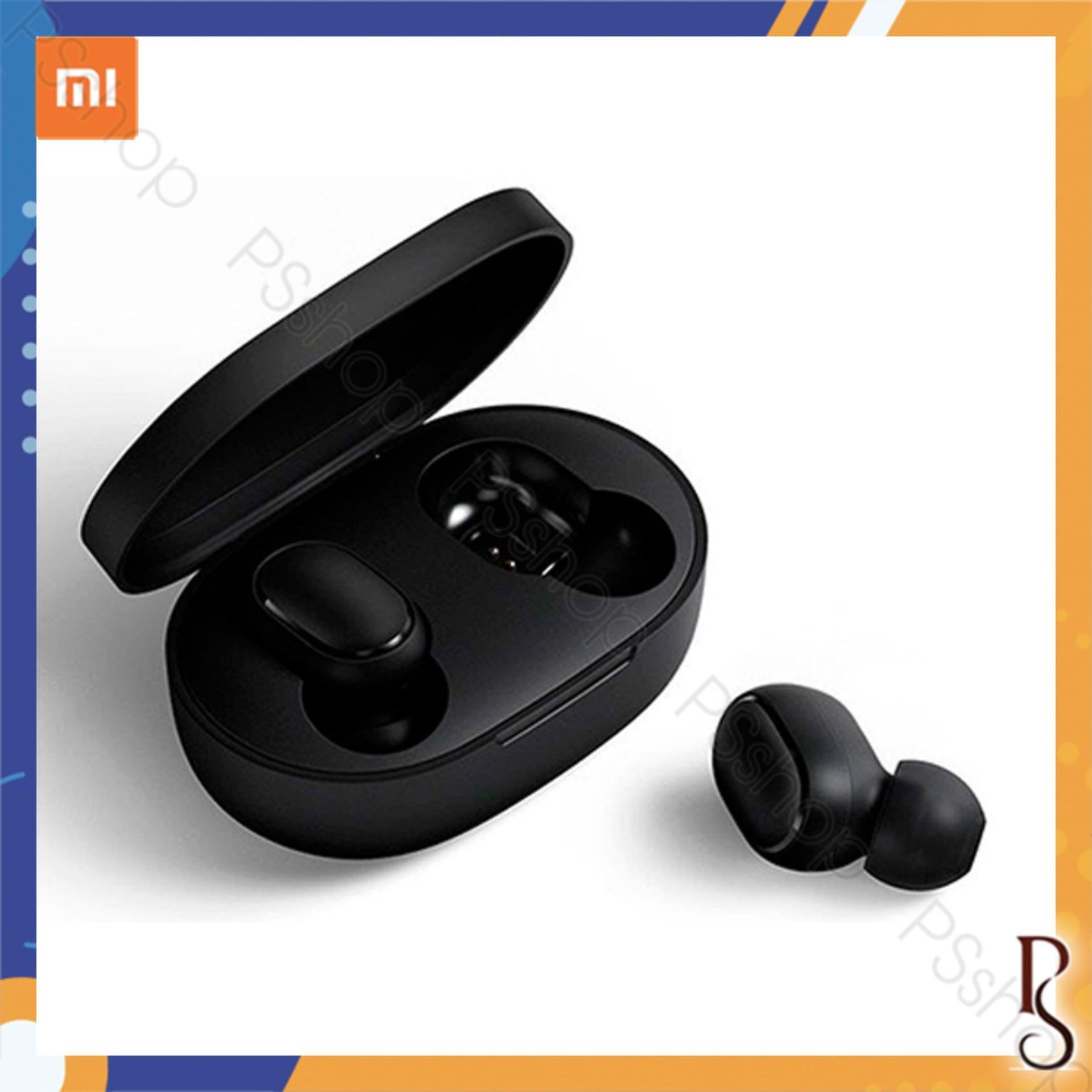 [Mã ELMAR31 Giảm 10%] Tai nghe không dây Xiaomi - Redmi Airdots Đen - Bluetooth 5.0, Pin 12 tiếng kèm hộp, Phím vật lý