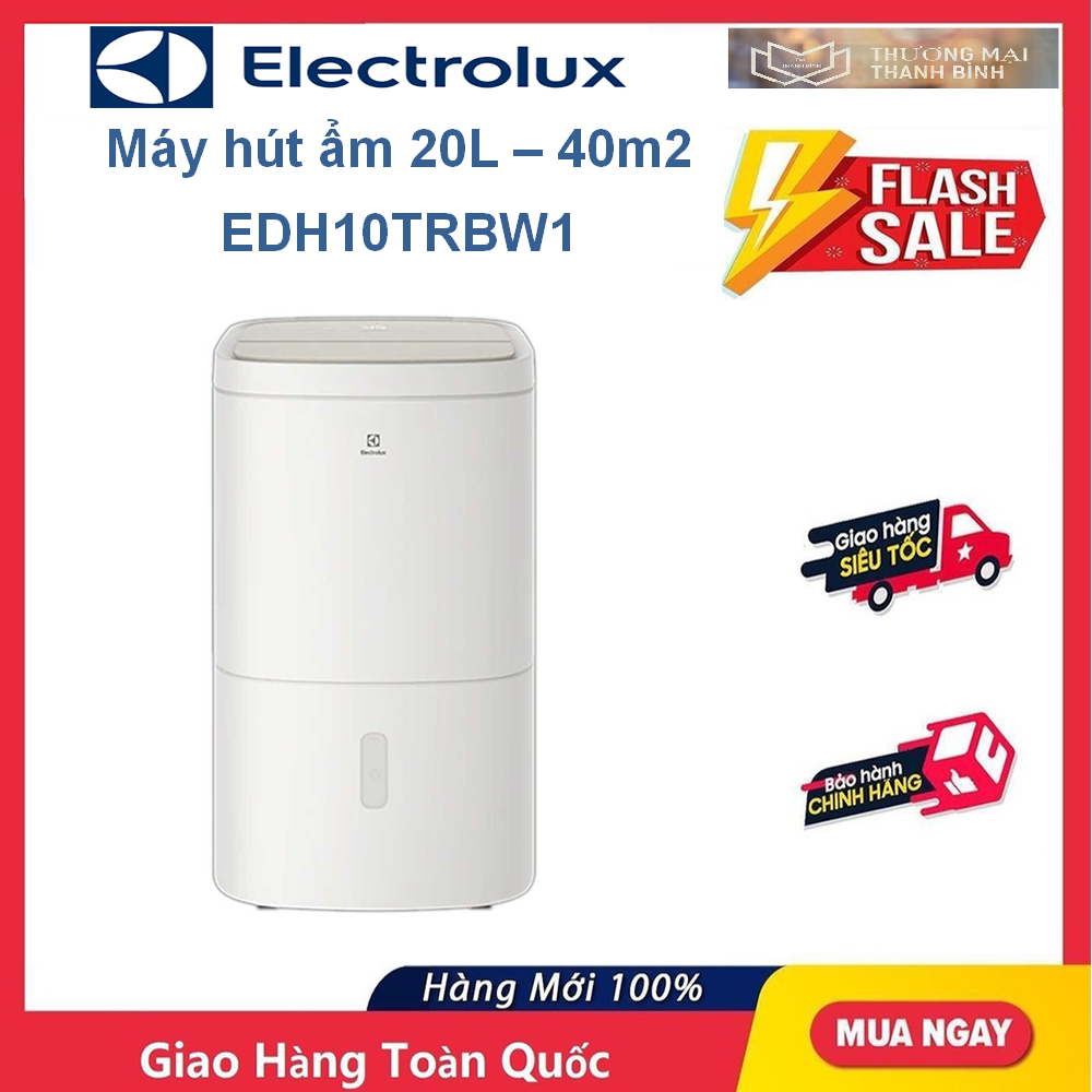 Máy hút ẩm electrolux 20l edh10trbw1 cho phòng 42m²