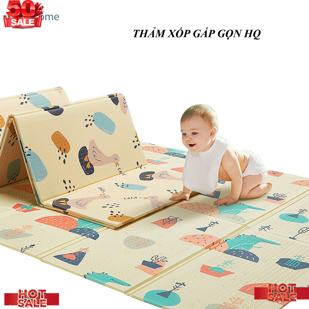 THẢM XỐP GẤP GỌN HQ,THẢM XỐP , THẢM XPE SILICON HQ HAI MẶT GẤP GỌN CHO BÉ - THẢM XỐP AN TOÀN CHO BÉ , MÀU SẮC TƯƠI SÁNG THÍCH HỢP CHO BE VUI CHƠI,...