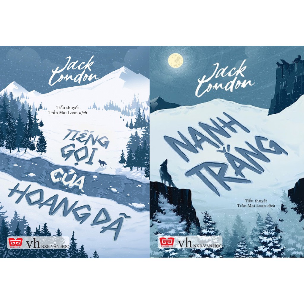 nguyetlinhbook Sách - Combo 2 Cuốn Sách Của Jack London Nanh Trắng + Tiếng Gọi Của Hoang Dã (nguyetlinhbook).