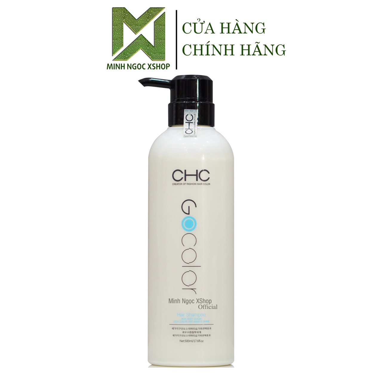 Dầu gội chc gocolor hàn quốc 500ml phục hồi, giữ màu, giảm rụng, kích mọc tóc