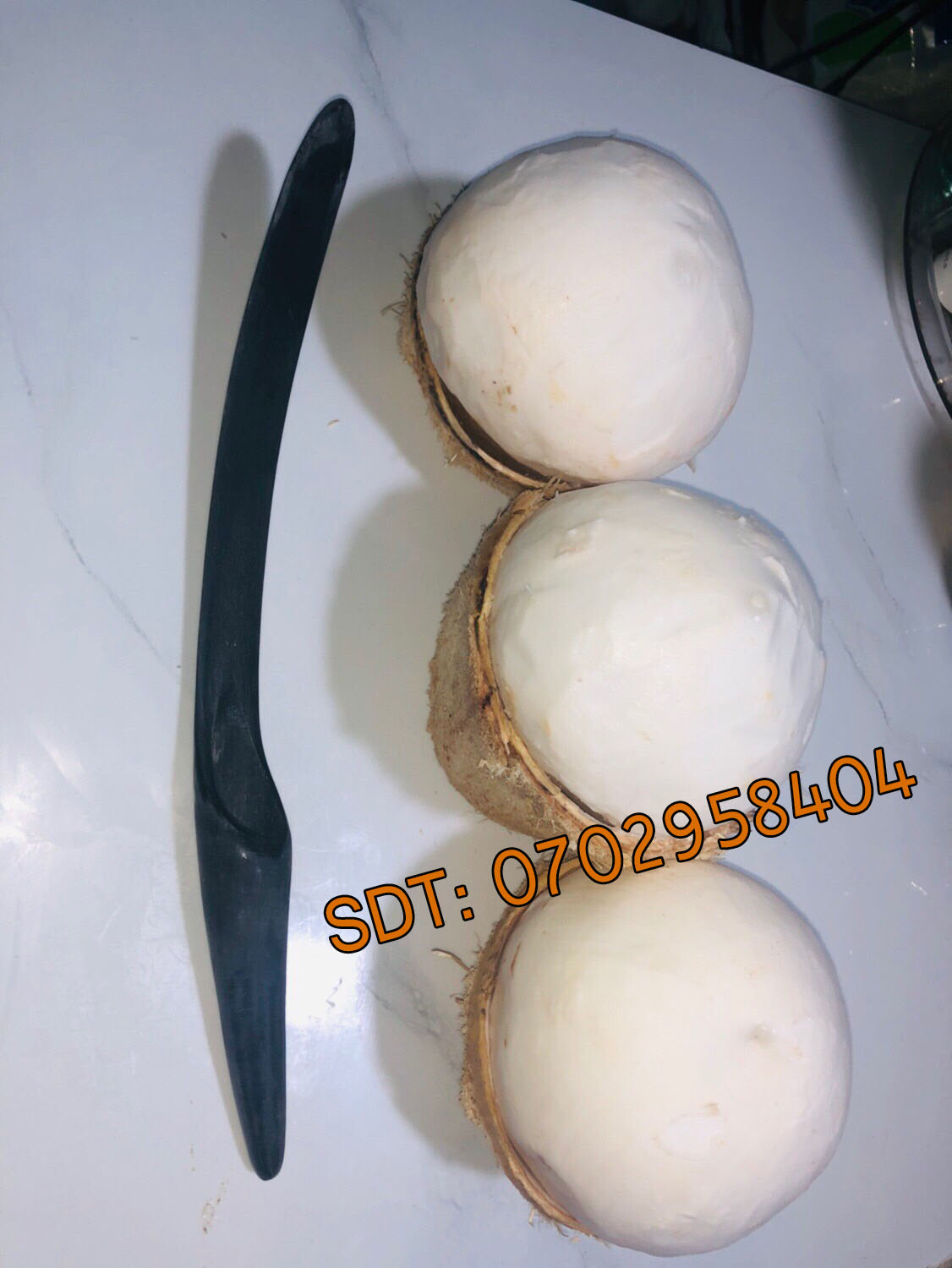 Gọt dừa lấy nguyên cơm - cái dừa bằng dao dẻo