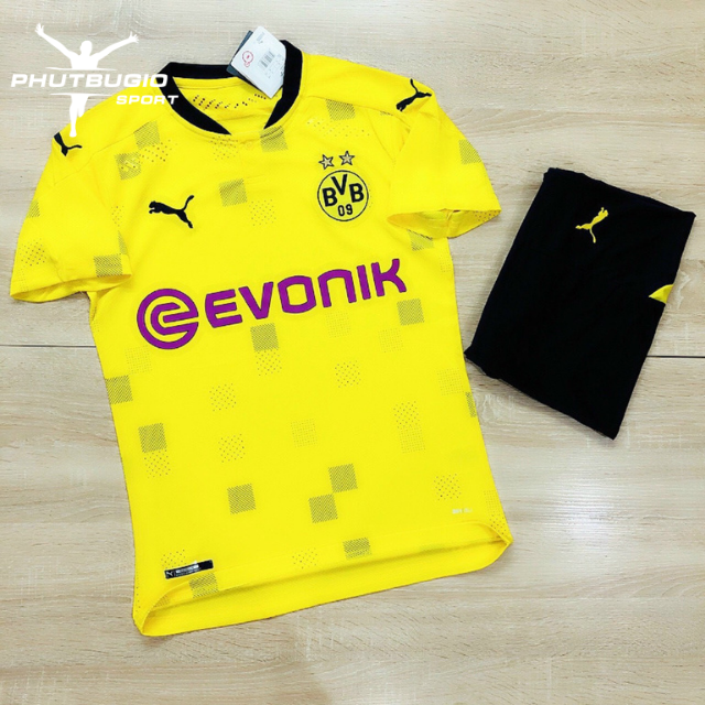 [GIÁ TỐT] Bộ Quần Áo Bóng Đá/ Đá Banh CLB DORTMUND Mẫu Mới Chất POLYESTER Chuẩn Thi Đấu - Phút Bù Giờ Sport