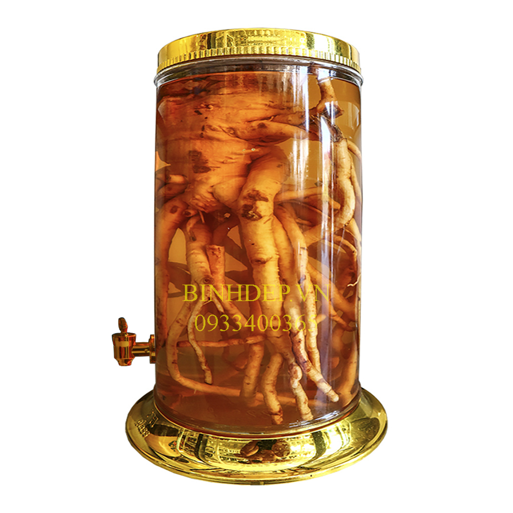 Bình thuỷ tinh ngâm rượu 21.8 có vòi cao cấp thương hiệu Phú Hoà xuất xứ Việt Nam