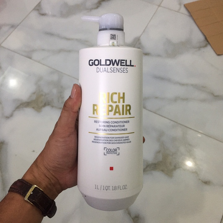 [HCM]Dầu xả Goldwell Dualsenses Rich Repair Đức chăm sóc tóc hư tổn 1000ml