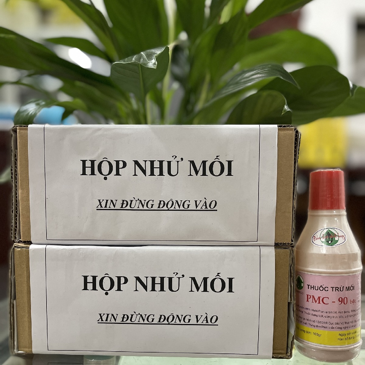 Bộ diệt mối tận gốc tại nhà 1 lọ PMC 90 + 2 hộp nhử mối (Hiệu quả 100%)