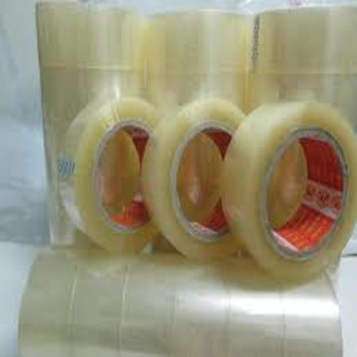 1Kg8 Băng keo dính dán thùng 5F 6 cuộn màu trong