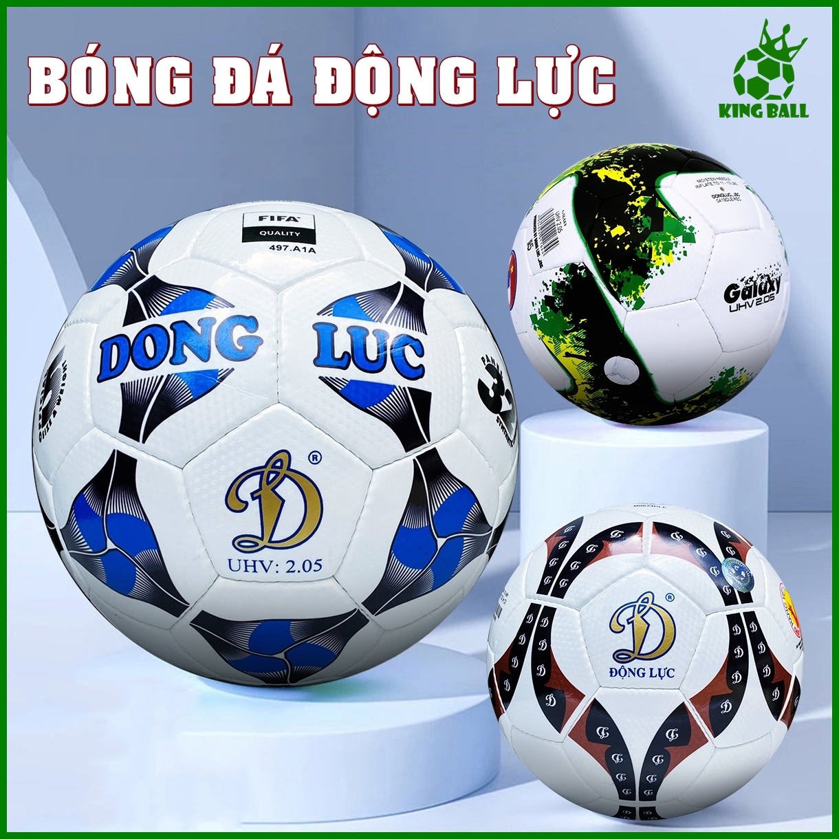 Bóng đá động lực chính hãng uhv ucv trái banh da trẻ em người lớn thi đấu sân cỏ nhân tạo & tự nhiên