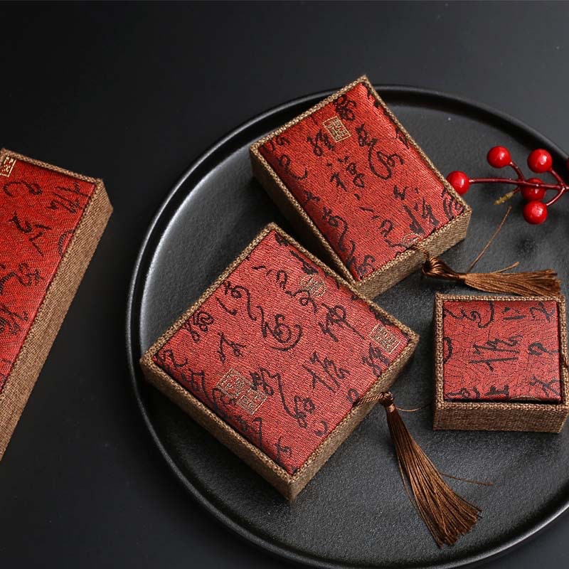 Combo 10 hộp gấm 6x6,5cm - 7,5x10cm - 10x10cm