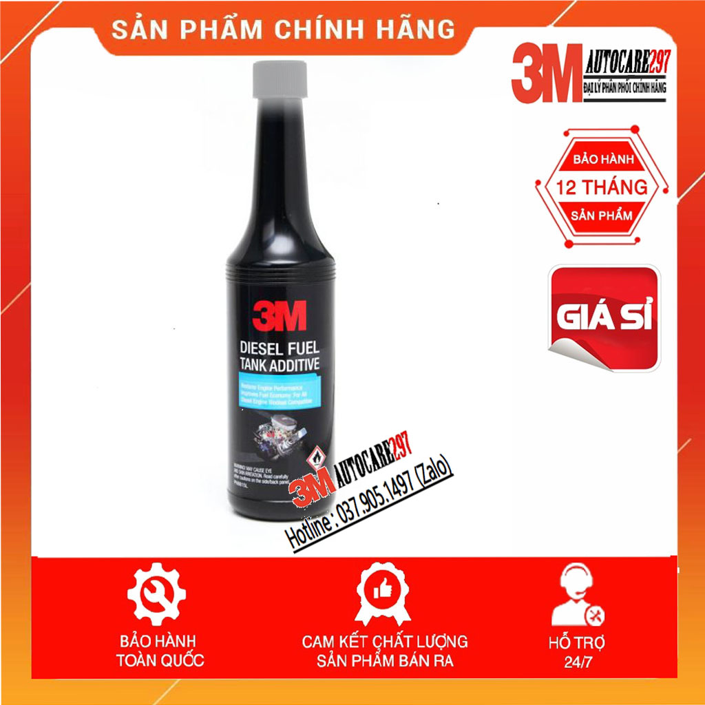 Phụ gia dầu diesel 😘 ô tô 3m complete fuel system cleaner 08815 3m autocare297