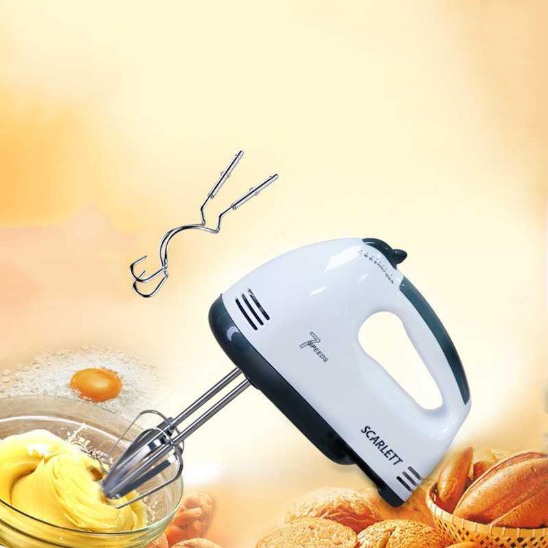 [HCM]máy đánh bông trứng Máy Đánh Trứng Giá Rẻ Máy Đánh Trứng Cầm Tay Scarlett 180W 7 Cấp Độ Đa Năng Bảo Hành 12 Tháng 1 Đổi 1