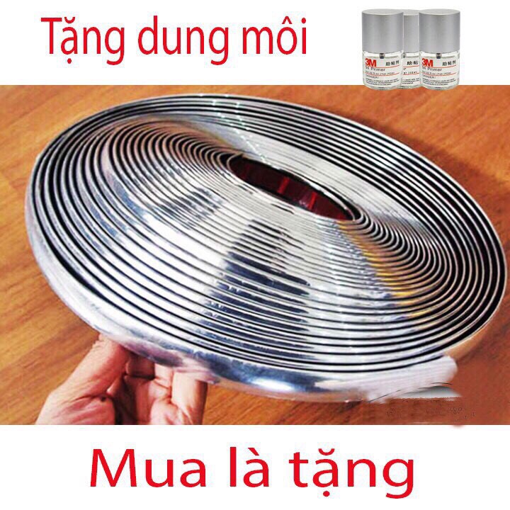 Nẹp mạ crom trang trí chân viền kính ô tô, xe hơi cao cấp
