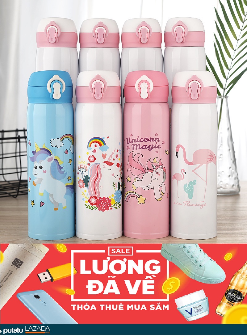 Bình nước giữ nhiệt hoạt hình nx7969