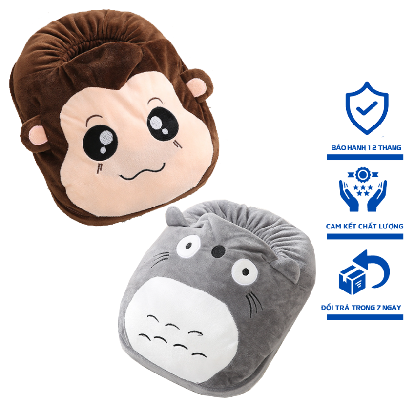 Túi Sưởi Chườm Chân Tay Cắm Điện, Chất Bông Mịn Hình Siêu Cute Giảm Tê Lạnh Chân Nhỏ Nọn