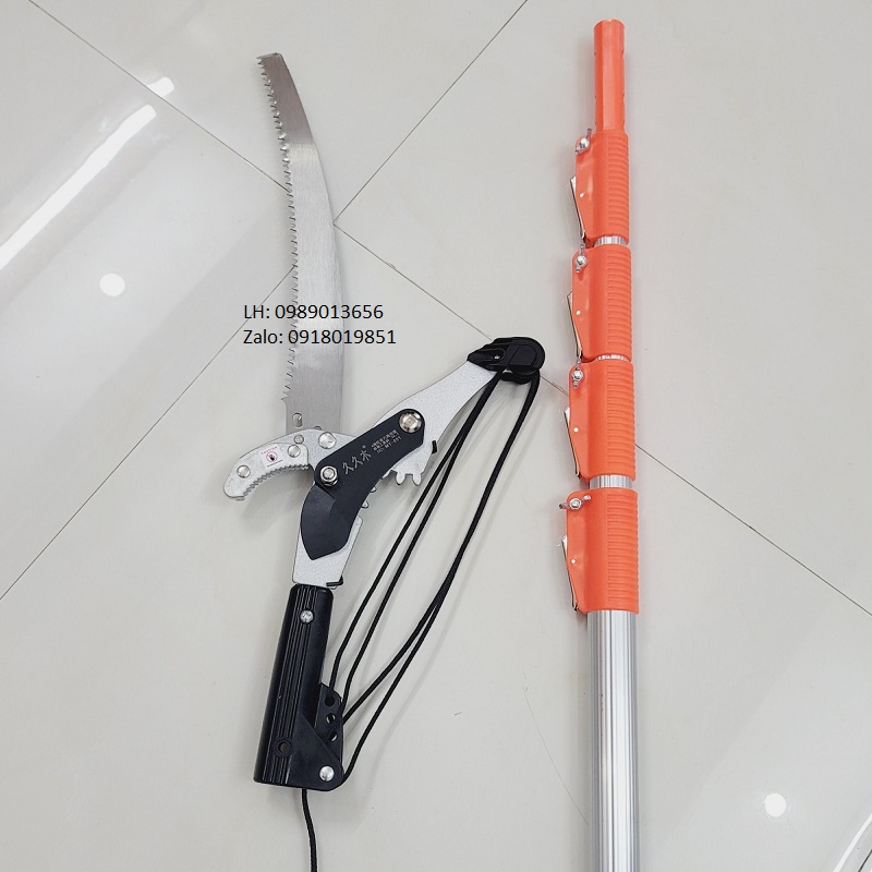 Kéo cắt cành trên cao nhật bản SK5B  4 ròng rọc dài 5m, 6m, 7m, kèm lưỡi cưa