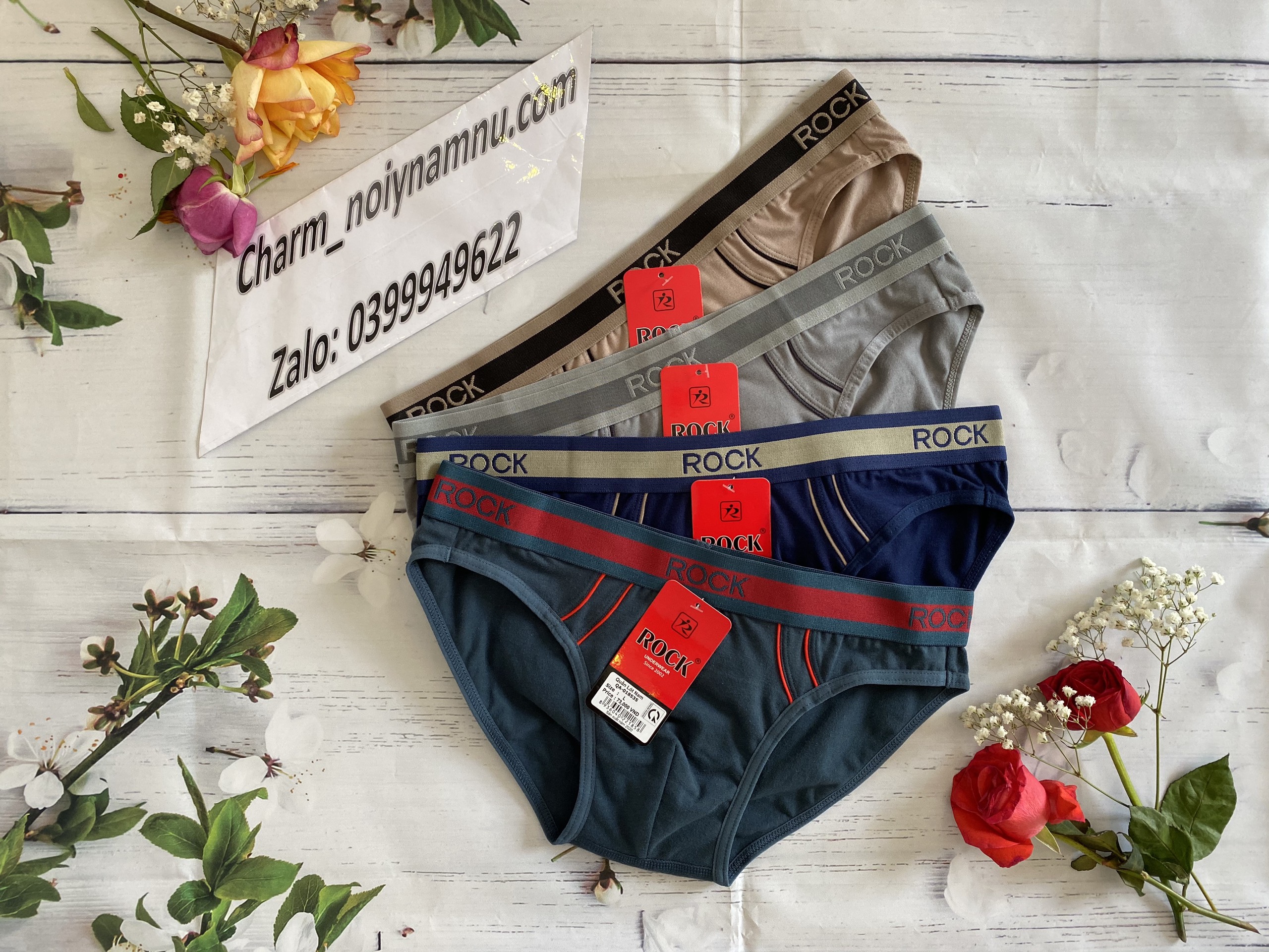 Quần lót nam cao cấp ROCK năng động QA535 chất cotton, lưng bản lớn thời trang