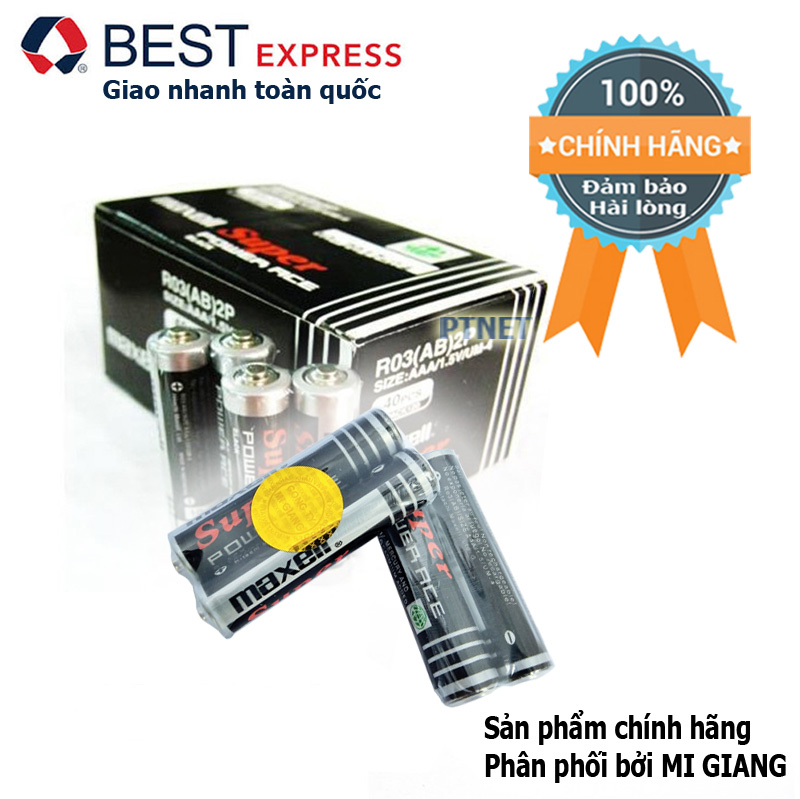 4 viên Pin Maxell cao cấp AA/AAA  dùng cho chuột không dây, máy ảnh, đồng hồ treo tường, remote, micro không dây...